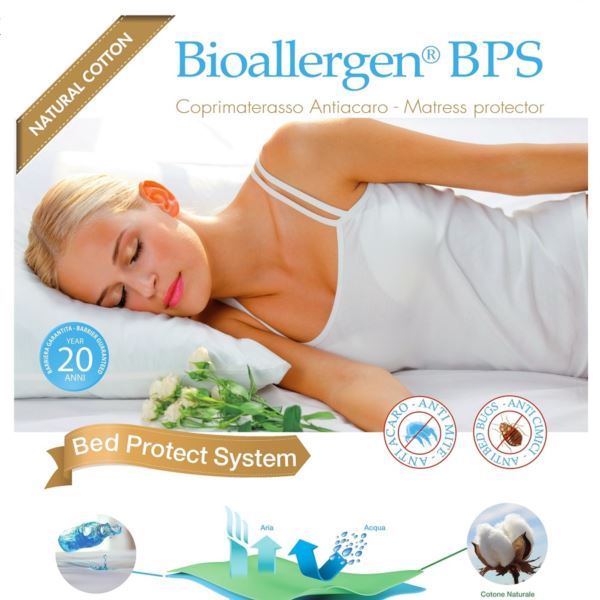 Fodere antiacaro Bioallergen® BPS: fodere antiallergiche, coprimaterasso  impermeabile, fodere antiacaro per cuscini .
